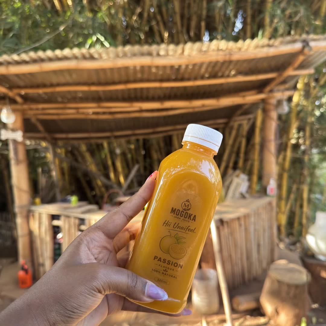 A Passion bottle at a bamboo hangout spot